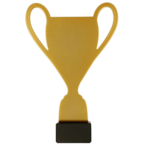 Statuetka metalowa ML-CUP Złoty Puchar to klasyczna nagroda na turnieje, konkursy i jubileusze. Prosty motyw pucharu podkreśla uniwersalny charakter wyróżnienia. Miejsce na tabliczkę z nadrukiem.