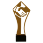 Statuetka metalowa ML-HUG Uścisk Ręki to elegancka nagroda na podziękowania, jubileusze i wyróżnienia biznesowe. Motyw uścisku dłoni podkreśla współpracę oraz zaufanie. Miejsce na tabliczkę z nadrukiem.