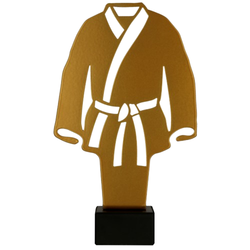 Statuetka karate ML-KAR2 trofeum dla zawodników sztuk walki. Idealna nagroda na turnieje karate, zawody karate, mistrzostwa klubowe i gale sportów walki. Metalowa statuetka z miejscem na tabliczkę z grawerem.