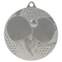 Srebrny medal tenis stołowy MMC7750/S – okrągły medal śr. 5 cm z motywem rakietki i piłeczki. Wykonany z metalu, grubość 2 mm. Idealna nagroda na turniej tenisa stołowego i ligę szkolną.