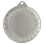 Srebrny medal sportowy MMC7140/S – okrągły medal śr. 4 cm z miejscem na emblemat i greckim wzorem na rancie. Idealna nagroda na zawody sportowe, turnieje szkolne i klubowe.