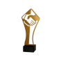Statuetka metalowa ML-HUG Uścisk Ręki to elegancka nagroda na podziękowania, jubileusze i wyróżnienia biznesowe. Motyw uścisku dłoni podkreśla współpracę oraz zaufanie. Miejsce na tabliczkę z nadrukiem.