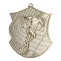 Srebrny medal dla biegacza MD8061 – miejsce II – metalowy medal sportowy z motywem biegacza. Doskonała nagroda na maraton, bieg uliczny lub szkolne zawody lekkoatletyczne.