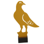 Statuetka z gołębiem ML-DOVE2 metalowe trofeum dla hodowców gołębi pocztowych. Idealna nagroda na loty gołębi, wystawy i konkursy hodowlane. Elegancka statuetka z marmurową podstawą i miejscem na tabliczkę z grawerem dla zwycięzców.