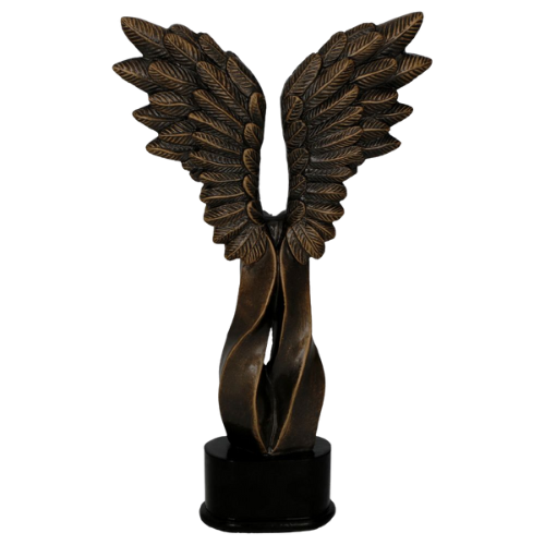 Figurka odlewana RFST3061/BR – skrzydła w brązowym wykończeniu to uniwersalna forma nagrody i wyróżnienia. Model o symbolicznym charakterze sprawdzi się podczas gal, konkursów, jubileuszy i wydarzeń okolicznościowych. Miejsce na tabliczkę z nadrukiem.