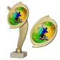 Trofeum siatkarskie  WING-WM/VOL na marmurowej podstawie, wys. 22 cm. Tabliczka z nadrukiem (personalizacja). Sprawdzi się na turniejach, ligach i szkolnych rozgrywkach.