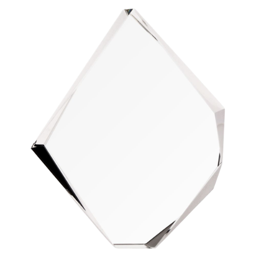 Statuetka szklana C036 z etui w komplecie to elegancka nagroda na jubileusze, gale i wyróżnienia firmowe. Geometryczna forma podkreśla prestiż, a dołączone etui ułatwia efektowne wręczenie i przechowywanie.