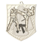 Srebrny medal karate MD8054/S – miejsce II – odlewany medal sportowy z motywem karateki. Doskonała nagroda na turniej karate i zawody sztuk walki.