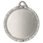 Srebrny medal sportowy MMC1132/S – okrągły medal śr. 3,2 cm z miejscem na emblemat. Uniwersalna nagroda na zawody szkolne, turnieje i olimpiady.