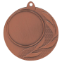 Brązowy medal sportowy MMC2540/B – okrągły medal śr. 4 cm z miejscem na emblemat i geometrycznym wzorem. Idealna nagroda na zawody sportowe, turnieje szkolne i klubowe.