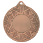 Brązowy medal sportowy ME5002/B – okrągły medal śr. 5 cm z miejscem na emblemat i wzorem gwiazdy. Idealna nagroda na zawody sportowe, turnieje szkolne i klubowe.