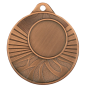 Brązowy medal sportowy MMC1650/B – okrągły medal śr. 5 cm z miejscem na emblemat i promienistym wzorem. Idealna nagroda na zawody sportowe, turnieje szkolne i klubowe.