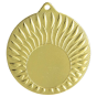 Złoty medal sportowy MMC24050/G – okrągły medal śr. 5 cm z miejscem na emblemat i wzorem płomieni. Idealna nagroda na zawody sportowe, turnieje szkolne i klubowe.