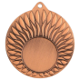 Brązowy medal sportowy MMC24050/B – okrągły medal śr. 5 cm z miejscem na emblemat i wzorem płomieni. Idealna nagroda na zawody sportowe, turnieje szkolne i klubowe.