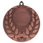 Brązowy medal sportowy MMC1750/B – okrągły medal śr. 5 cm z miejscem na emblemat i wieńcem laurowym. Idealna nagroda na zawody sportowe, turnieje szkolne i klubowe.