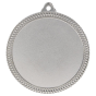 Srebrny medal sportowy MMC6060/S – duży okrągły medal śr. 6 cm z szerokim miejscem na emblemat i zdobionym rantem. Idealna nagroda na zawody sportowe, turnieje szkolne i klubowe.