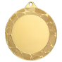 Złoty medal sportowy ME7001/G – duży okrągły medal śr. 7 cm z szerokim miejscem na emblemat. Idealna nagroda na zawody sportowe, turnieje szkolne i klubowe.