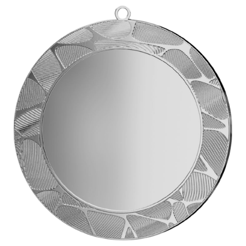 Srebrny medal sportowy ME7001/S – duży okrągły medal śr. 7 cm z szerokim miejscem na emblemat. Idealna nagroda na zawody sportowe, turnieje szkolne i klubowe.