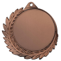 Brązowy medal sportowy MMC7010/B – duży okrągły medal śr. 7 cm z miejscem na emblemat i wieńcem laurowym. Idealna nagroda na zawody sportowe, turnieje szkolne i klubowe.