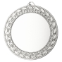 Srebrny medal sportowy MMC7074/S – duży okrągły medal śr. 7 cm z miejscem na emblemat i ornamentowym wzorem. Idealna nagroda na zawody sportowe, turnieje szkolne i klubowe.