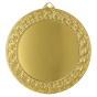 Złoty medal sportowy MMC7074/G – duży okrągły medal śr. 7 cm z miejscem na emblemat i ornamentowym wzorem. Idealna nagroda na zawody sportowe, turnieje szkolne i klubowe.