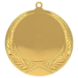 Złoty medal sportowy MMC1170/G – duży okrągły medal śr. 7 cm z miejscem na emblemat i wieńcem laurowym. Idealna nagroda na zawody sportowe, turnieje szkolne i klubowe.