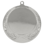 Srebrny medal sportowy MMC1170/S – duży okrągły medal śr. 7 cm z miejscem na emblemat i wieńcem laurowym. Idealna nagroda na zawody sportowe, turnieje szkolne i klubowe.