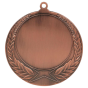 Brązowy medal sportowy MMC1170/B – duży okrągły medal śr. 7 cm z miejscem na emblemat i wieńcem laurowym. Idealna nagroda na zawody sportowe, turnieje szkolne i klubowe.