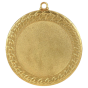Złoty medal sportowy MMC2072/G – duży okrągły medal śr. 7 cm z miejscem na emblemat i plecionym wzorem. Idealna nagroda na zawody sportowe, turnieje szkolne i klubowe.
