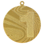 Złoty medal sportowy MMC6040/G – miejsce 1 – okrągły medal śr. 4 cm z numerem 1. Gotowa nagroda na zawody sportowe i turnieje szkolne.