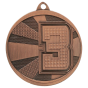 Brązowy medal sportowy MMC29050/B – miejsce 3 – okrągły medal śr. 5 cm z dużym numerem 3. Gotowa nagroda na zawody sportowe i turnieje szkolne.