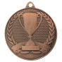 Brązowy medal sportowy MMC30050/B – okrągły medal śr. 5 cm z motywem pucharu i wieńcem laurowym. Idealna nagroda na zawody sportowe i turnieje szkolne.