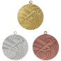 Medale dla biegaczy złoty srebrny brązowy MMC1740 – okrągłe medale śr. 4 cm z motywem biegacza. Idealna nagroda na maraton, bieg uliczny i szkolne zawody lekkoatletyczne.
