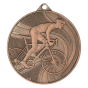 Brązowy medal kolarski MMC38050/B – okrągły medal śr. 5 cm z motywem kolarza. Idealna nagroda na wyścigi rowerowe, maratony MTB i zawody kolarskie.