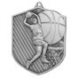 Srebrny medal koszykówka MD8048/S – odlewany medal 7,9×6,4 cm z reliefem koszykarza i siatki. Idealna nagroda na turniej koszykówki i ligę szkolną.