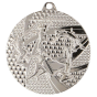 Srebrny medal lekkoatletyka MMC8450/S – okrągły medal śr. 5 cm z motywem skoczka. Idealna nagroda na zawody lekkoatletyczne, biegi i skoki.