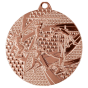 Brązowy medal lekkoatletyka MMC8450/B – okrągły medal śr. 5 cm z motywem skoczka. Idealna nagroda na zawody lekkoatletyczne, biegi i skoki.