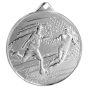 Srebrny medal piłka nożna MMC1150/S – okrągły medal śr. 5 cm z motywem piłkarza w akcji. Idealna nagroda na turniej piłki nożnej i ligę szkolną.