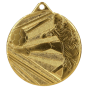 Złoty medal piłka nożna ME001/G – okrągły medal śr. 5 cm z motywem piłkarza przy bramce. Idealna nagroda na turniej piłki nożnej i ligę szkolną.