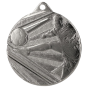 Srebrny medal piłka nożna ME001/S – okrągły medal śr. 5 cm z motywem piłkarza przy bramce. Idealna nagroda na turniej piłki nożnej i ligę szkolną.