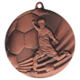 Brązowy medal piłka nożna MMC5055/B – okrągły medal śr. 5 cm z motywem piłkarza w biegu. Wykonany z metalu, grubość 3 mm. Idealna nagroda na turniej piłki nożnej i ligę szkolną.