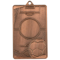Brązowy medal piłka nożna MMC7045/B – prostokątny medal 70x45 mm z motywem piłki nożnej i miejscem na emblemat śr. 25 mm. Wykonany z metalu. Idealna nagroda na turniej piłki nożnej i ligę szkolną.