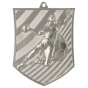 Srebrny medal odlewany piłka ręczna MD8051/S – odlewany medal w kształcie tarczy 78x65 mm z motywem zawodnika rzucającego piłkę. Wykonany z metalu. Idealna nagroda na turniej piłki ręcznej i ligę szkolną.