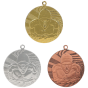 Medale pływackie złoty srebrny brązowy MMC1640 – okrągłe medale śr. 4 cm z motywem pływaka. Wykonane z metalu, grubość 2 mm. Idealna nagroda na zawody pływackie, ligę szkolną i turnieje klubowe.