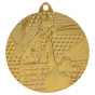 Złoty medal siatkówka MMC7650/G – okrągły medal śr. 5 cm z motywem zawodnika zbijającego piłkę. Wykonany z metalu, grubość 2 mm. Idealna nagroda na turniej siatkówki i ligę szkolną.