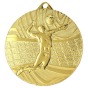 Złoty medal siatkówka MMC41050/G – okrągły medal śr. 5 cm z motywem zawodniczki serwującej. Wykonany z metalu, grubość 2 mm. Idealna nagroda na turniej siatkówki i ligę szkolną.
