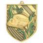 Złoty medal odlewany wędkarstwo karp MD8053/G – odlewany medal w kształcie tarczy 80x65 mm z motywem karpia. Wykonany z metalu z kolorowymi emaliami. Idealna nagroda na zawody wędkarskie i turnieje klubowe.