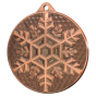 Brązowy medal sporty zimowe MMC48050/B – okrągły medal śr. 5 cm z motywem płatka śniegu. Wykonany z metalu, grubość 2 mm. Idealna nagroda na zawody sportów zimowych i ligę szkolną.