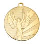 Medal złoty Wiktoria D112J.01 – metalowy medal śr. 50 mm z wytłoczoną postacią uskrzydlonej bogini zwycięstwa. Pole na grawer śr. 46 mm z tyłu. Idealny na pierwsze miejsce, zawody sportowe i turnieje.