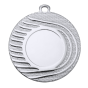Medal srebrny DI5001.02 – metalowy medal śr. 50 mm z promienistym, falistym wykończeniem. Miejsce na emblemat śr. 25 mm z przodu oraz pole na grawer śr. 46 mm z tyłu. Idealny na drugie miejsce, zawody sportowe i turnieje.